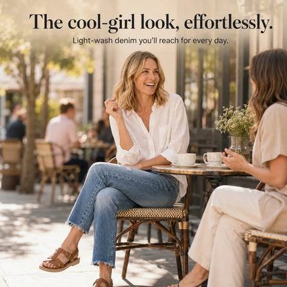 Distressa – Soft Stretch Distressed Cropped Jeans for Women