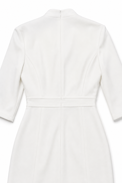 Skimline – Wrap-Front Stretch Satin Midi Dress