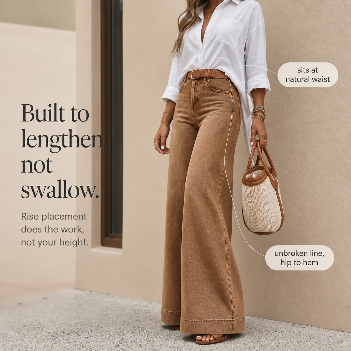 Vintora – High-Rise Wide-Leg Vintage Wash Jeans