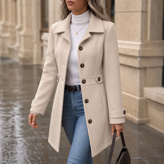 Vestalle – Belted Tailored Blend Trench Coat