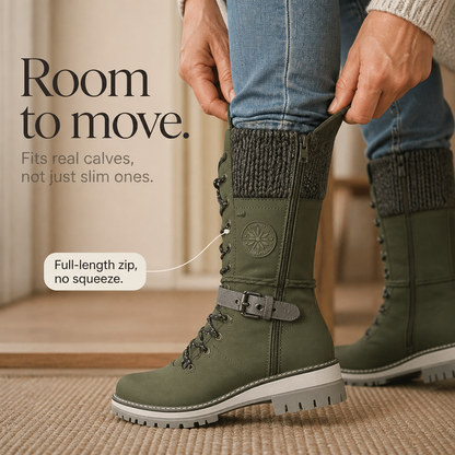 Snowbella – Knee-High Side-Zip Winter Boots