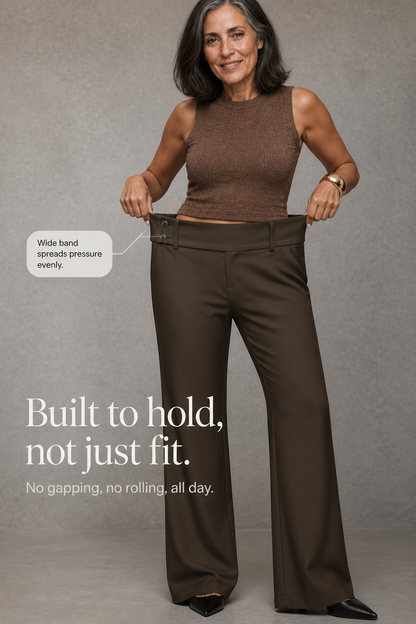 Nolamere – Wide-Leg High-Waisted Dress Trousers