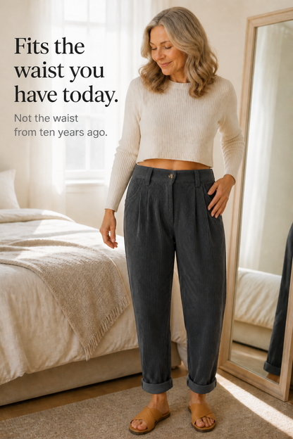 Linelle – Pleated High-Waisted Wide-Leg Trousers