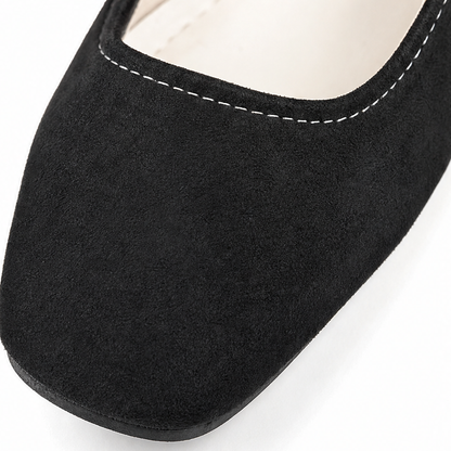 Maribelle – Square-Toe Buckle Mary Jane Flats
