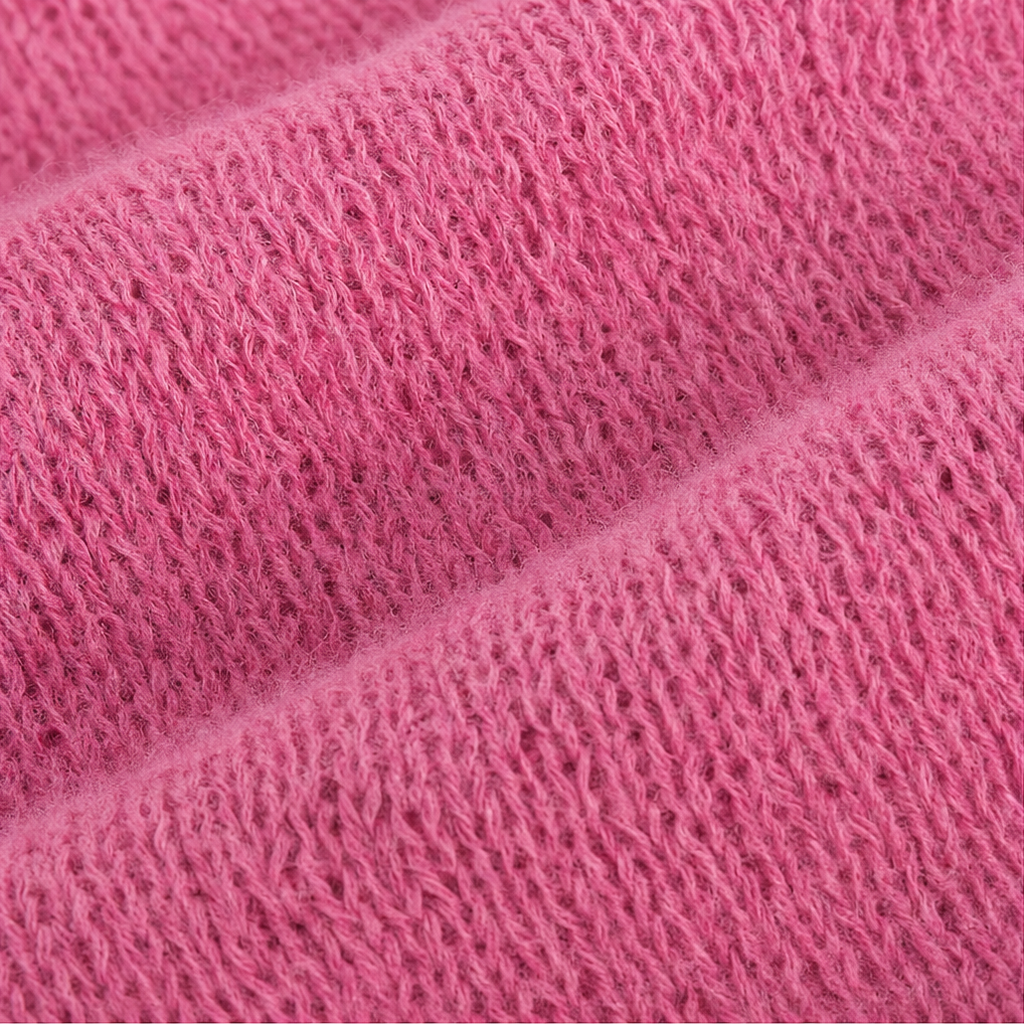 Frayelle – Frayed-Edge Open-Knit Oversized Hoodie