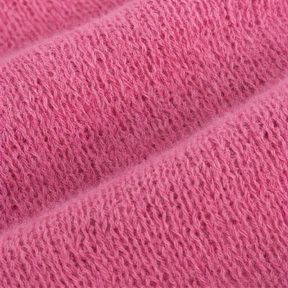 Frayelle – Frayed-Edge Open-Knit Oversized Hoodie