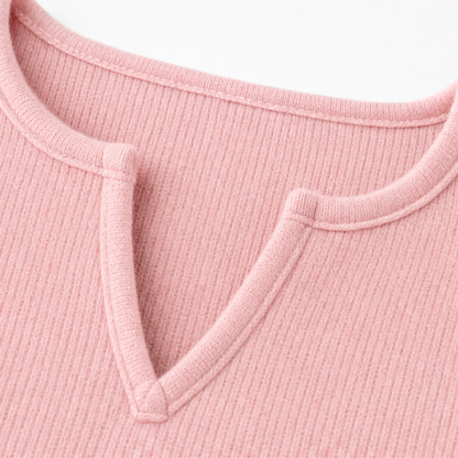 Calmira – Relaxed Knit Top And Pants Set