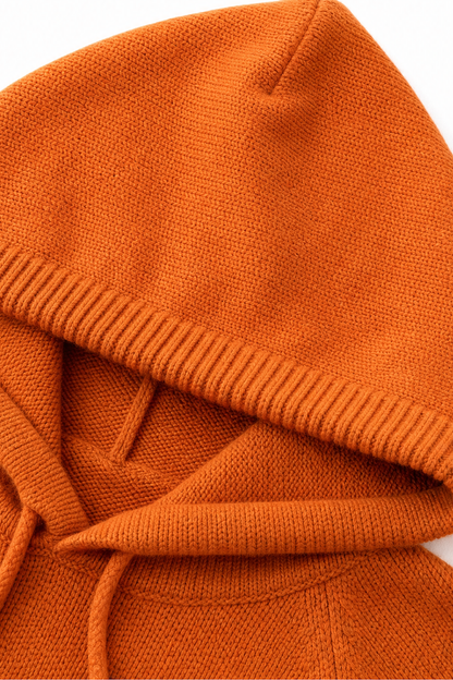 Hushwell – Drawstring Hood Knit Pullover