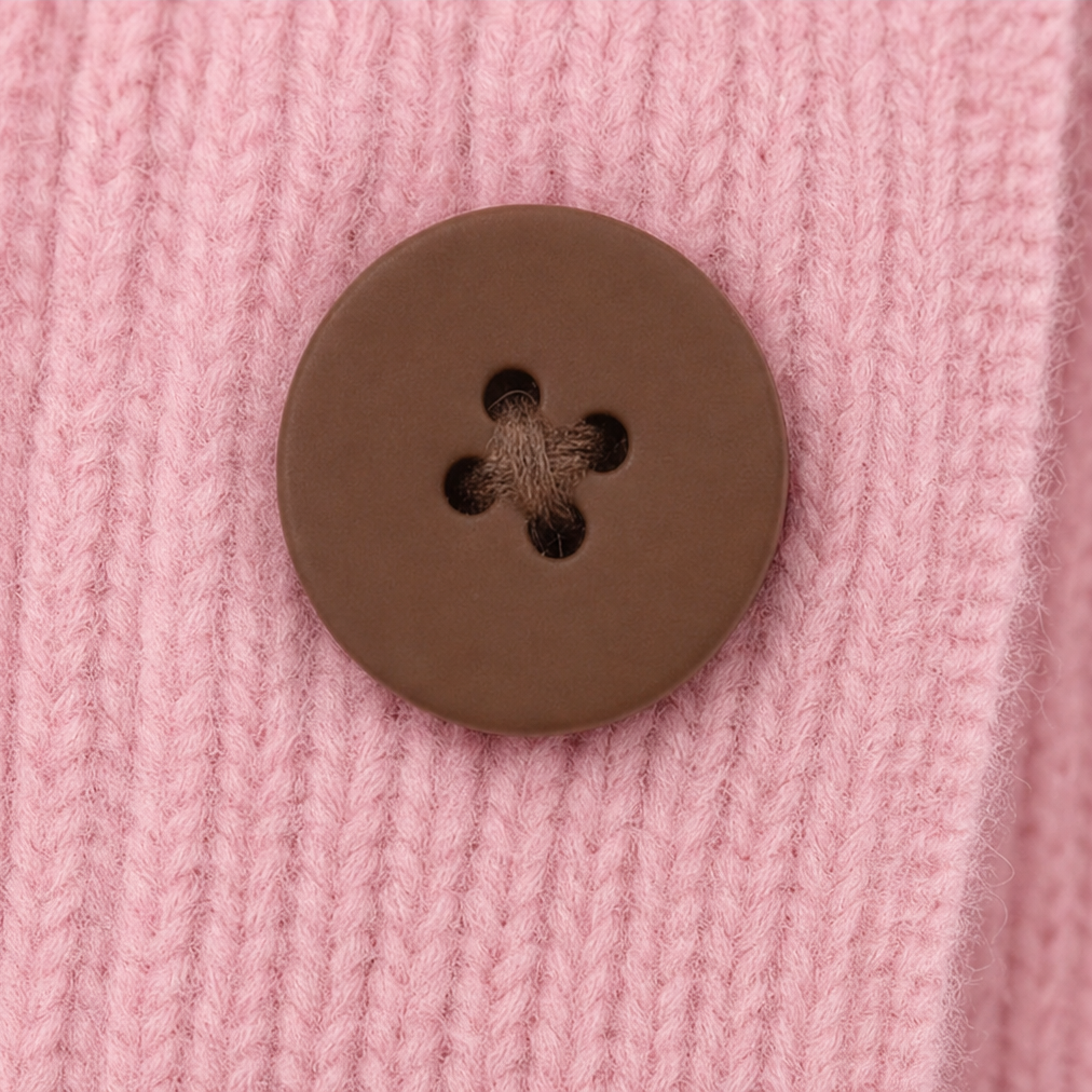 Ruchelle – Ruffle Collar Stretch-Knit Cardigan