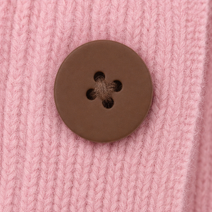 Ruchelle – Ruffle Collar Stretch-Knit Cardigan