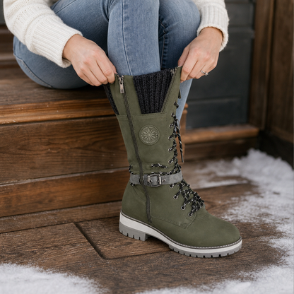 Snowbella – Knee-High Side-Zip Winter Boots