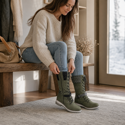Snowbella – Knee-High Side-Zip Winter Boots