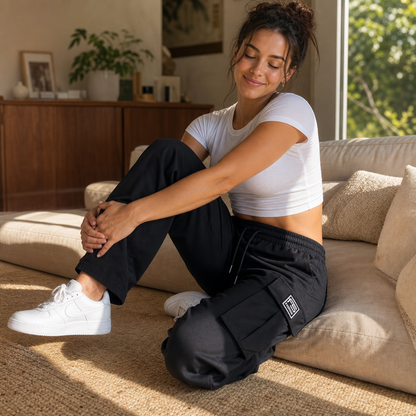 Easeway – Relaxed Straight-Leg Cargo Pants