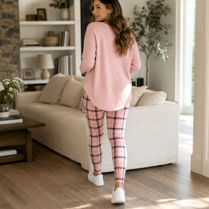 Calmira – Relaxed Knit Top And Pants Set