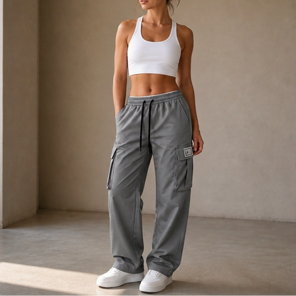 Easeway – Relaxed Straight-Leg Cargo Pants