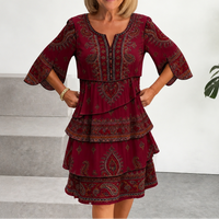Burgundy Paisley