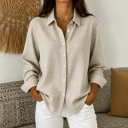 Fauxbourg – Retro Plaid Relaxed-Fit Button-Down Shirt