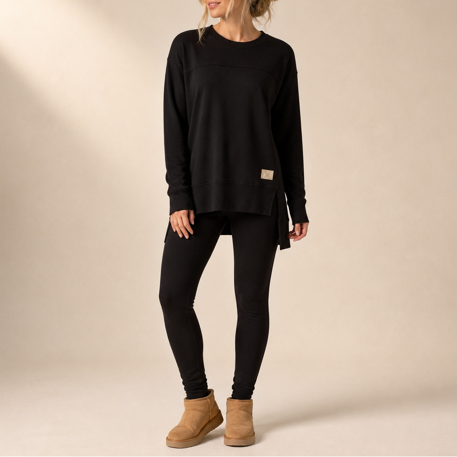 Splitara – Split Sleeve Top And Pants Set