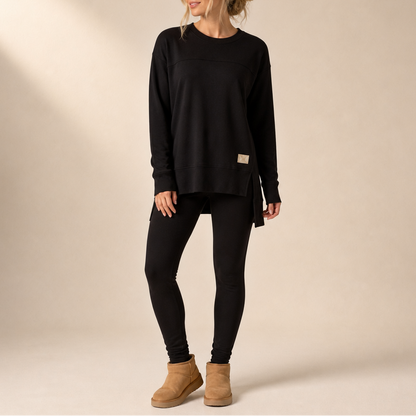 Splitara – Split Sleeve Top And Pants Set