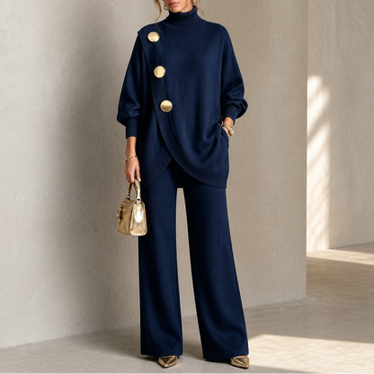 Turnelle – Turtleneck Sweater And Wide-Leg Pants Set