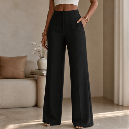Creasia – Women's Tailored Pleated Trousers
